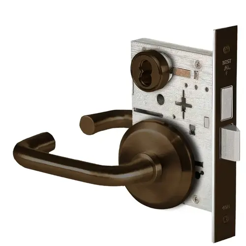 Mortise Lock Dark Oxidized Satin Bronze Oil Rubbed