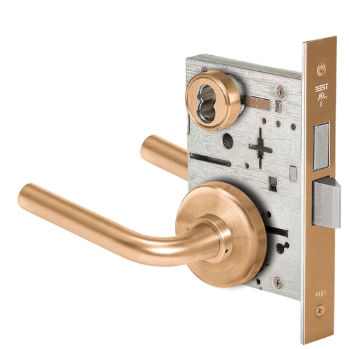 Mortise Lock Satin Bronze Clear Coated