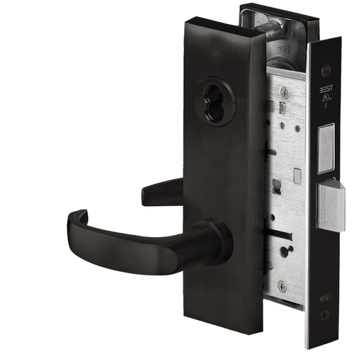 Mortise Lock Flat Black Coated