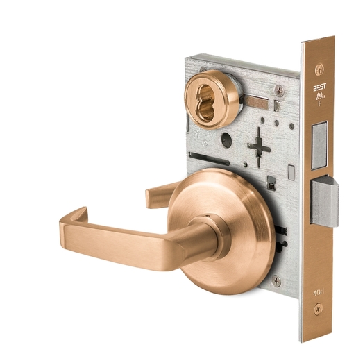 Mortise Lock Satin Bronze Clear Coated