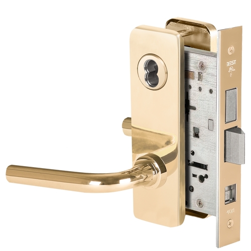 Mortise Lock Bright Brass