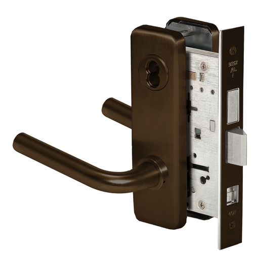 Mortise Lock Dark Oxidized Satin Bronze Oil Rubbed