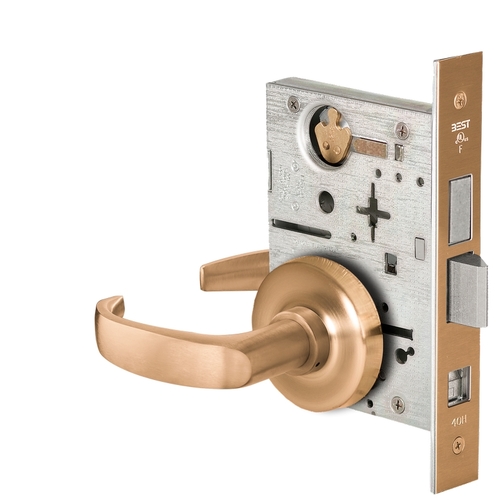 Mortise Lock Satin Bronze Clear Coated