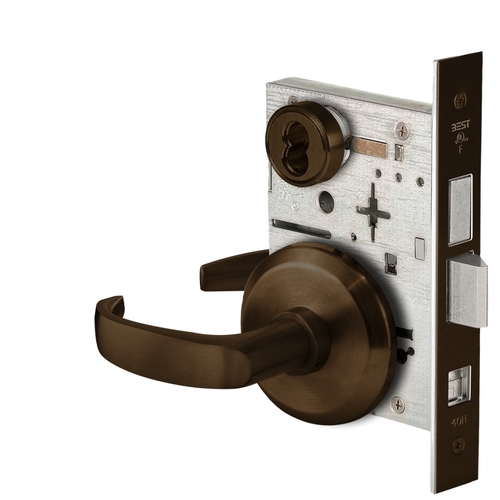 Mortise Lock Dark Bronze Painted