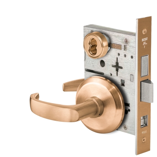 Mortise Lock Satin Bronze Clear Coated