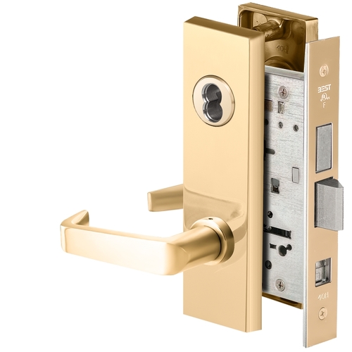 Mortise Lock Bright Brass