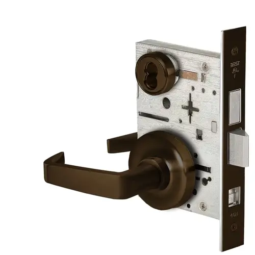 Mortise Lock Satin Bronze Blackened Satin Relieved Clear Coated