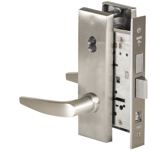 Mortise Lock Satin Nickel Plated Clear Coated