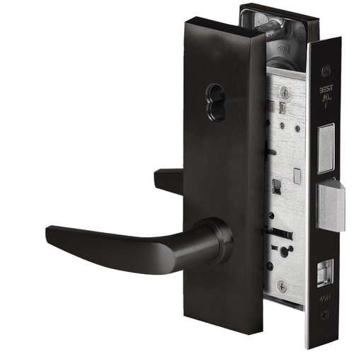 Mortise Lock Flat Black Coated