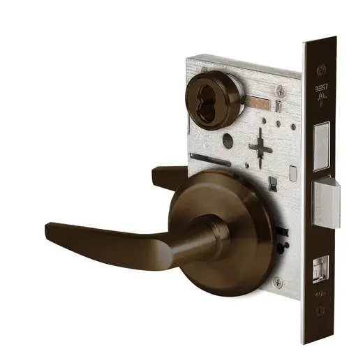 Mortise Lock Dark Oxidized Satin Bronze Oil Rubbed