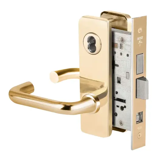 Mortise Lock Bright Brass