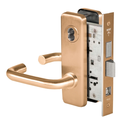 Mortise Lock Satin Bronze Clear Coated