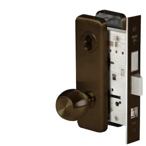 Mortise Lock Dark Bronze Painted