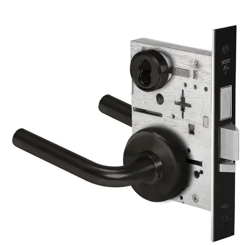 Mortise Lock Flat Black Coated