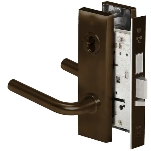 Mortise Lock Dark Bronze Painted