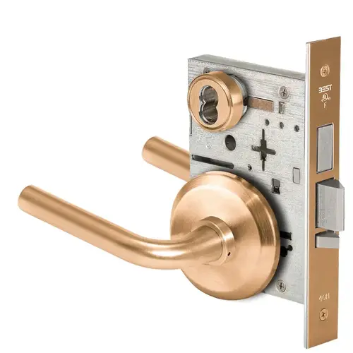 Mortise Lock Satin Bronze Clear Coated