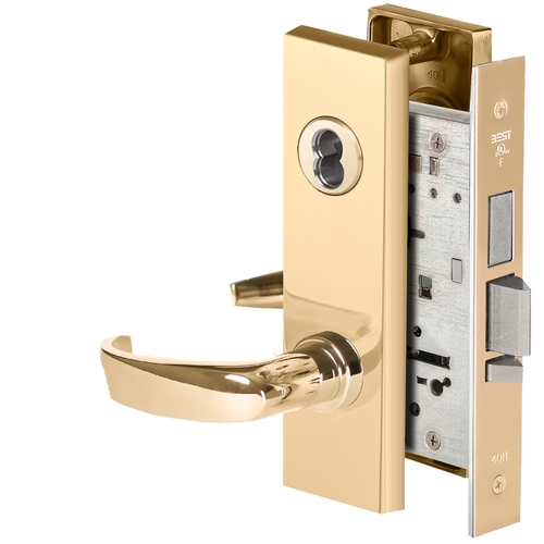 Mortise Lock Bright Brass