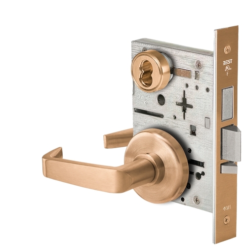 Mortise Lock Satin Bronze Clear Coated