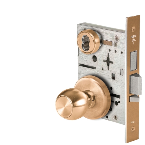 Mortise Lock Satin Bronze Clear Coated