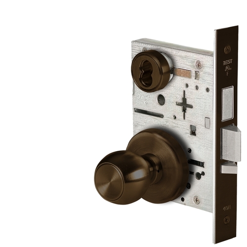 Mortise Lock Dark Bronze Painted