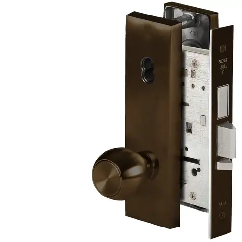 Mortise Lock Satin Bronze Blackened Satin Relieved Clear Coated