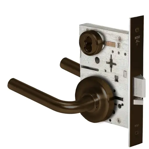 Mortise Lock Dark Oxidized Satin Bronze Oil Rubbed