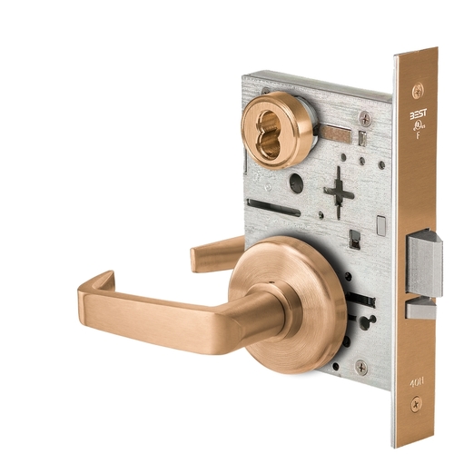 Mortise Lock Satin Bronze Clear Coated