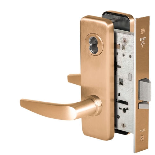 Mortise Lock Satin Bronze Clear Coated