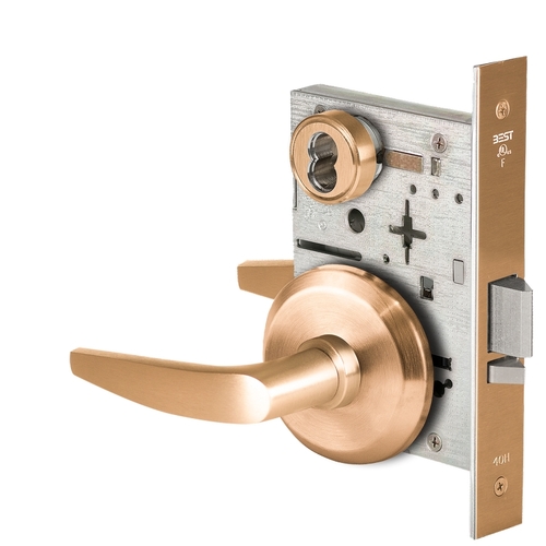 Mortise Lock Satin Bronze Clear Coated