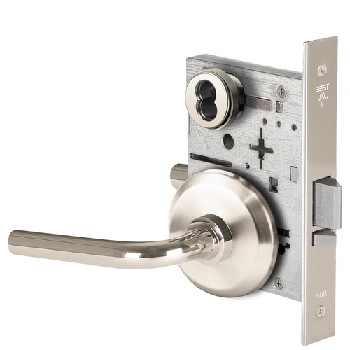 Mortise Lock Bright Nickel Plated Clear Coated