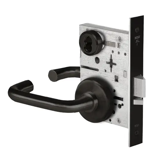 Mortise Lock Flat Black Coated