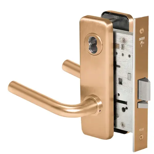 Mortise Lock Satin Bronze Clear Coated