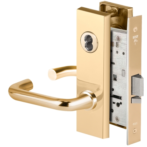 Mortise Lock Bright Brass