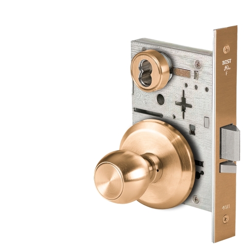 Mortise Lock Satin Bronze Clear Coated