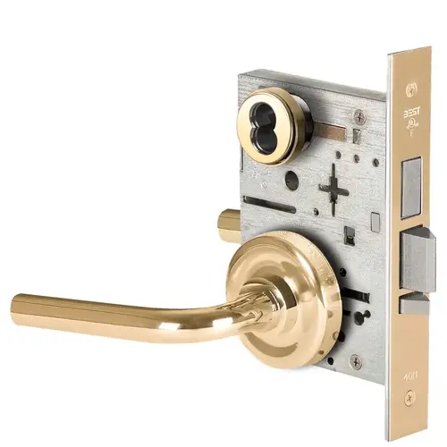 Mortise Lock Bright Brass