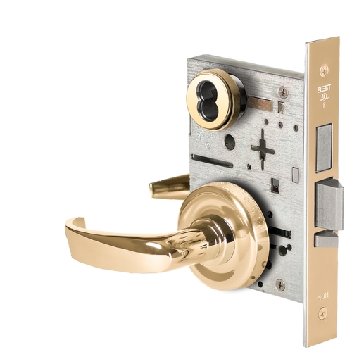 Mortise Lock Bright Brass