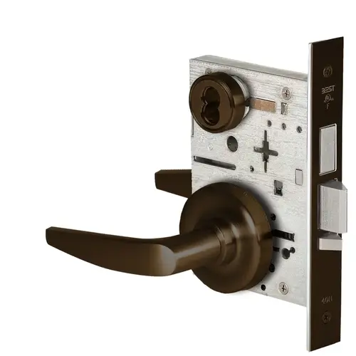 Mortise Lock Dark Oxidized Satin Bronze Oil Rubbed