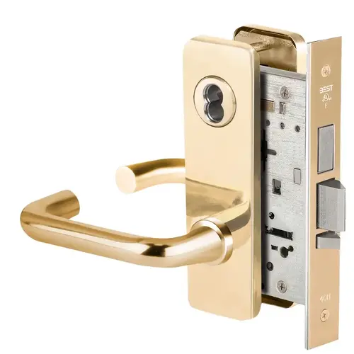 Mortise Lock Bright Brass