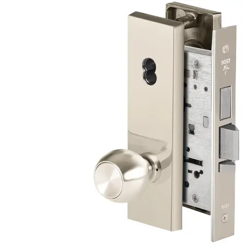 Mortise Lock Bright Nickel Plated Clear Coated