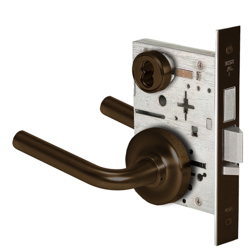 Mortise Lock Dark Oxidized Satin Bronze Oil Rubbed