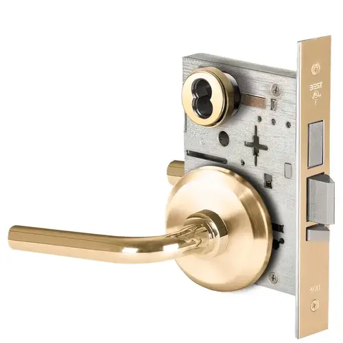 Mortise Lock Bright Brass