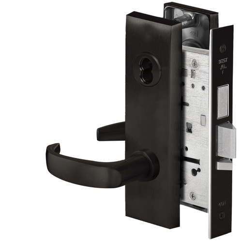 Mortise Lock Flat Black Coated