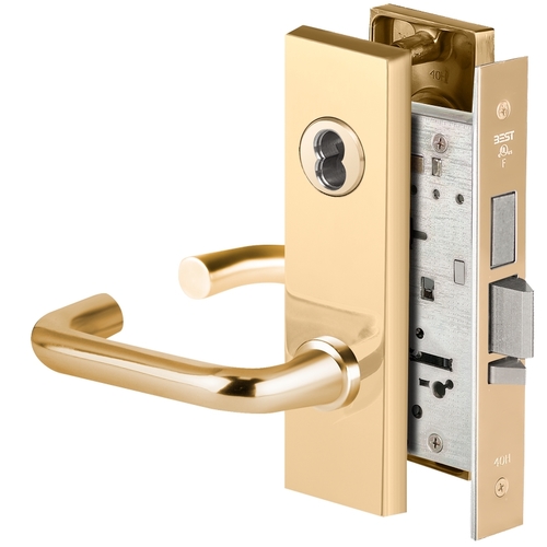 Mortise Lock Bright Brass