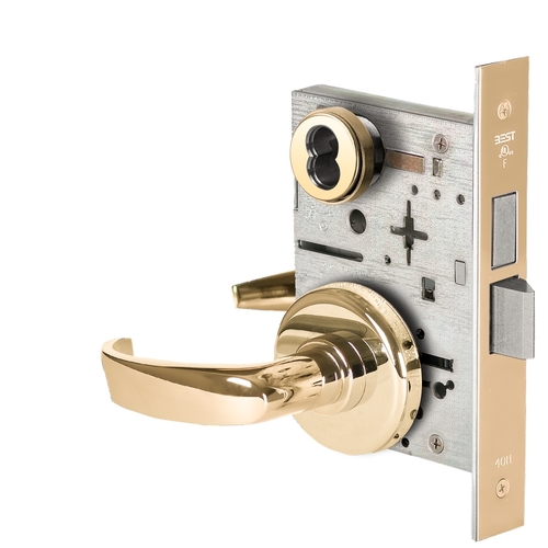 Mortise Lock Bright Brass