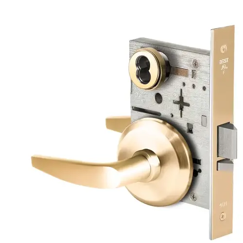 Mortise Lock Bright Brass