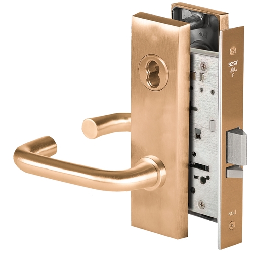 Mortise Lock Satin Bronze Clear Coated