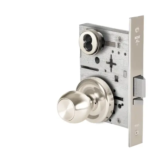 Mortise Lock Bright Nickel Plated Clear Coated