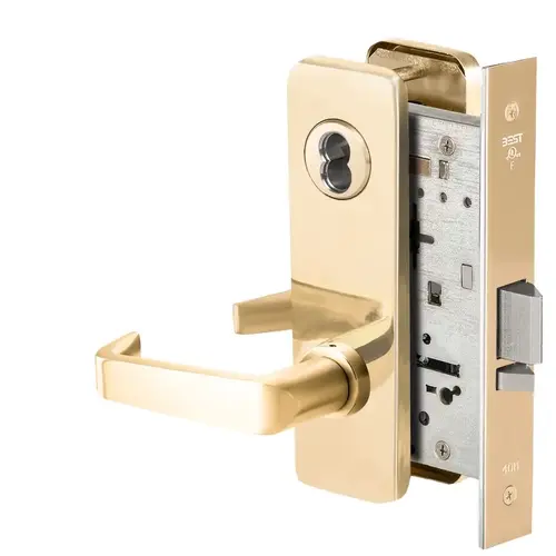 Mortise Lock Bright Brass