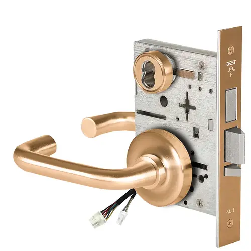 Electric Mortise Lock Satin Bronze Clear Coated