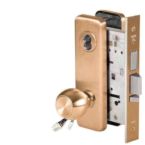 Electric Mortise Lock Satin Bronze Clear Coated